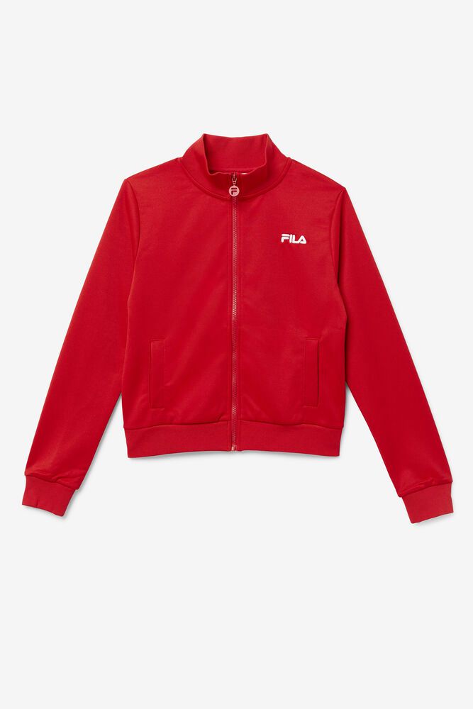 Fila Jacket Womens Red - Roopam Track - Philippines 3206549-KW